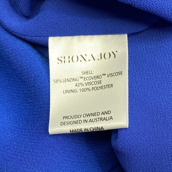 Shona Joy Women’s Tatum Racer Back Scoop Neck Midi Dress Size 4 Ultramarine Blue - Picture 2 of 11